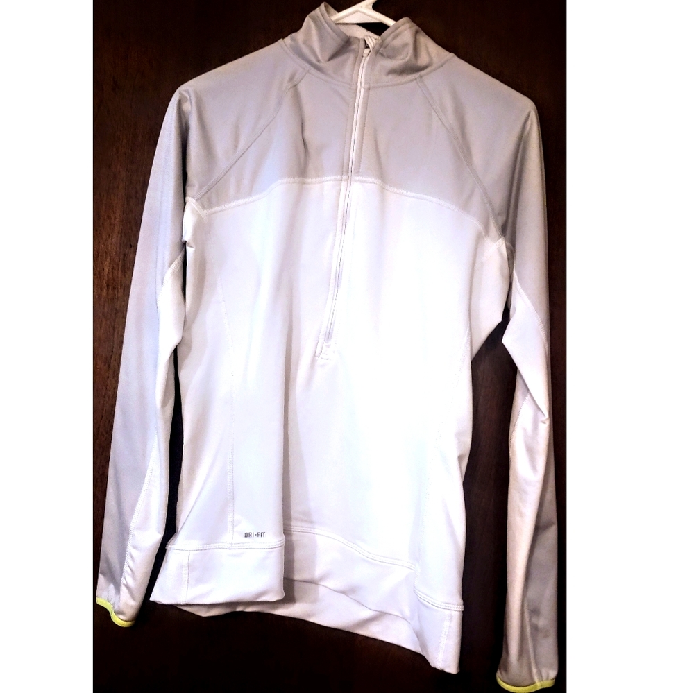 White & Gray Nike Pullover
